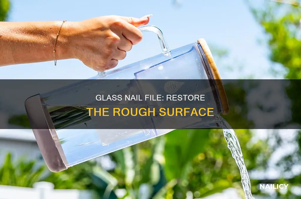 how to make a glass nail file rough again