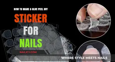 Creating Fun Nail Art: DIY Glue Peel-Off Stickers