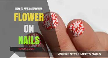 Creating Hawaiian Flowers on Nails