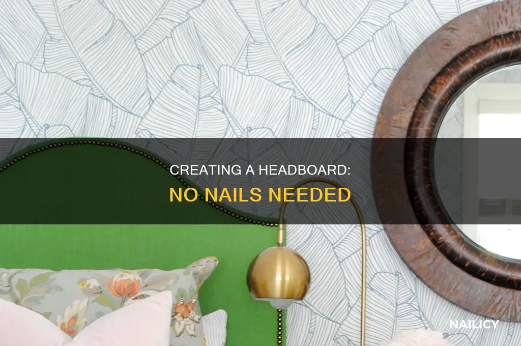 how to make a headboard without nails