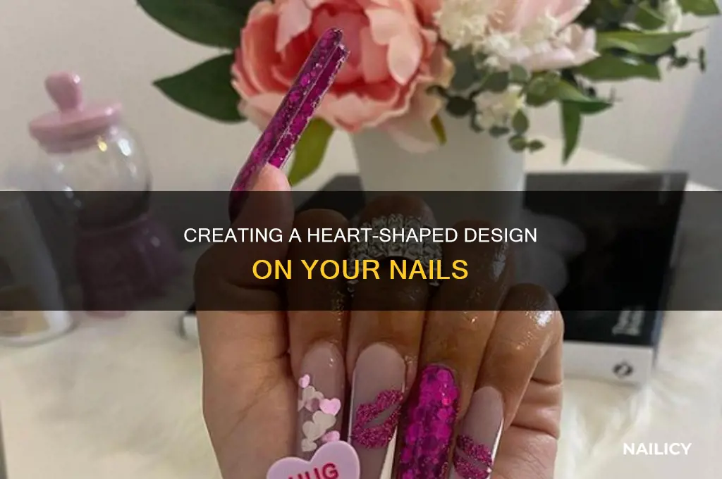 how to make a heart on a nail