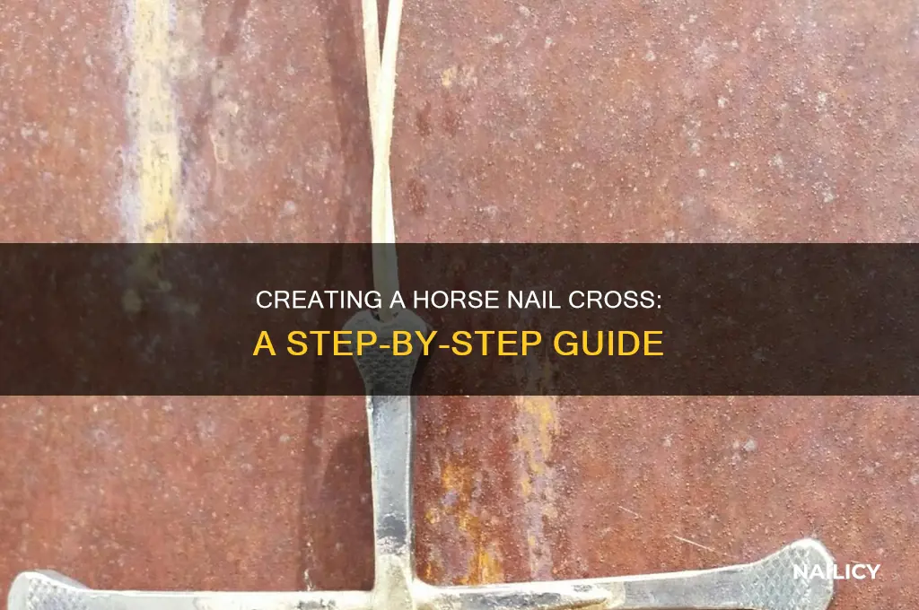 how to make a horse nail cross