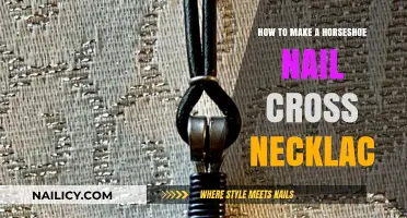 Creating a Horseshoe Nail Cross Necklace
