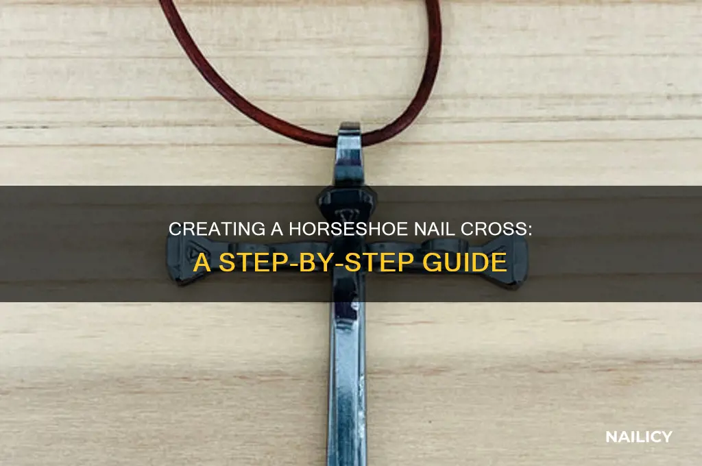 how to make a horseshoe nail cross