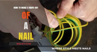 Creating a Sharp Knife from a Simple Nail