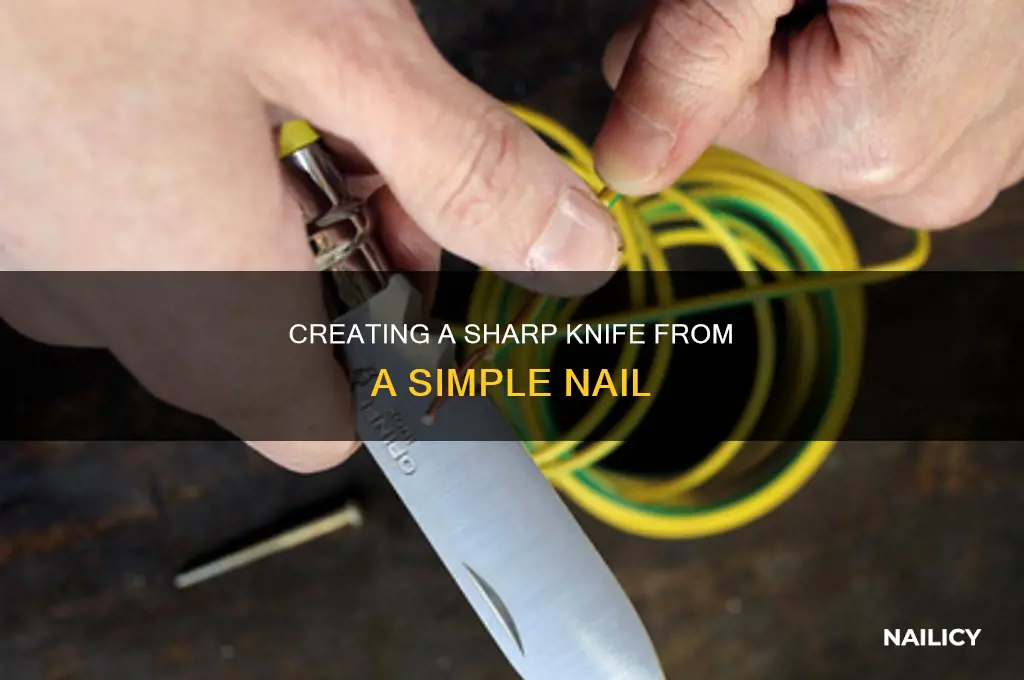 how to make a knife out of a nail