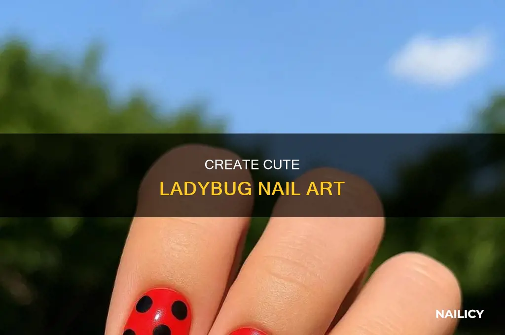 how to make a ladybug nail art