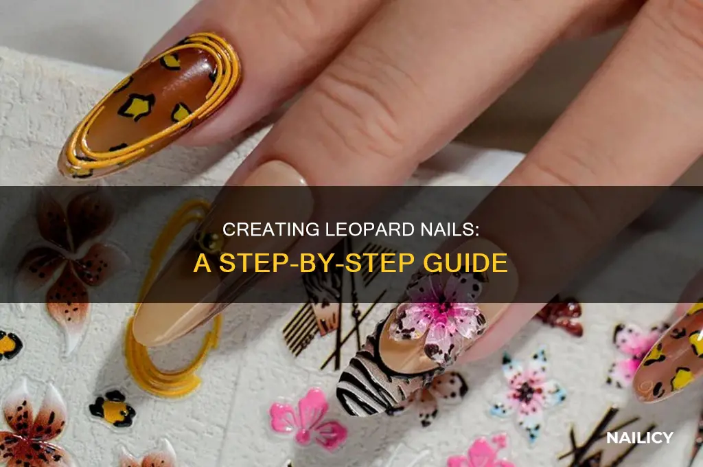 how to make a leopard nails