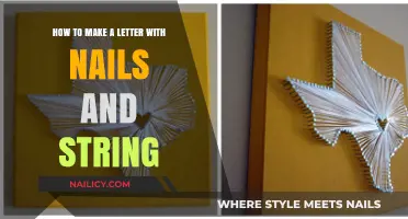 Creating Intricate String Art Letters