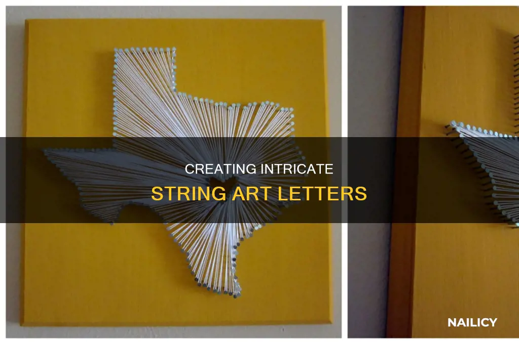 how to make a letter with nails and string