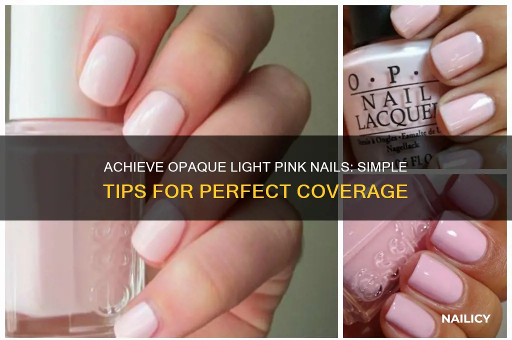 how to make a light pink nail polish opaque