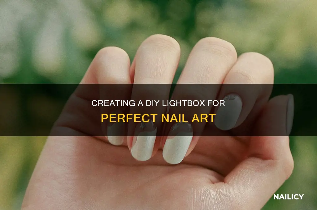 how to make a lightbox for nails