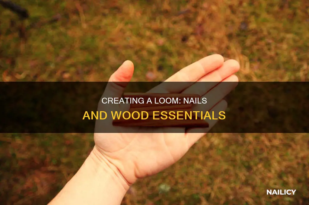 how to make a loom with nails and wood