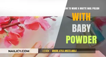 DIY Matte Nails: Transform Glossy Polish with Baby Powder