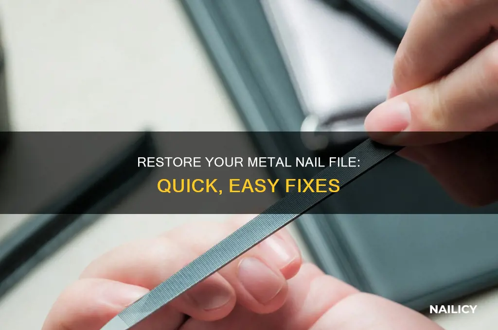 how to make a metal nail file rough again