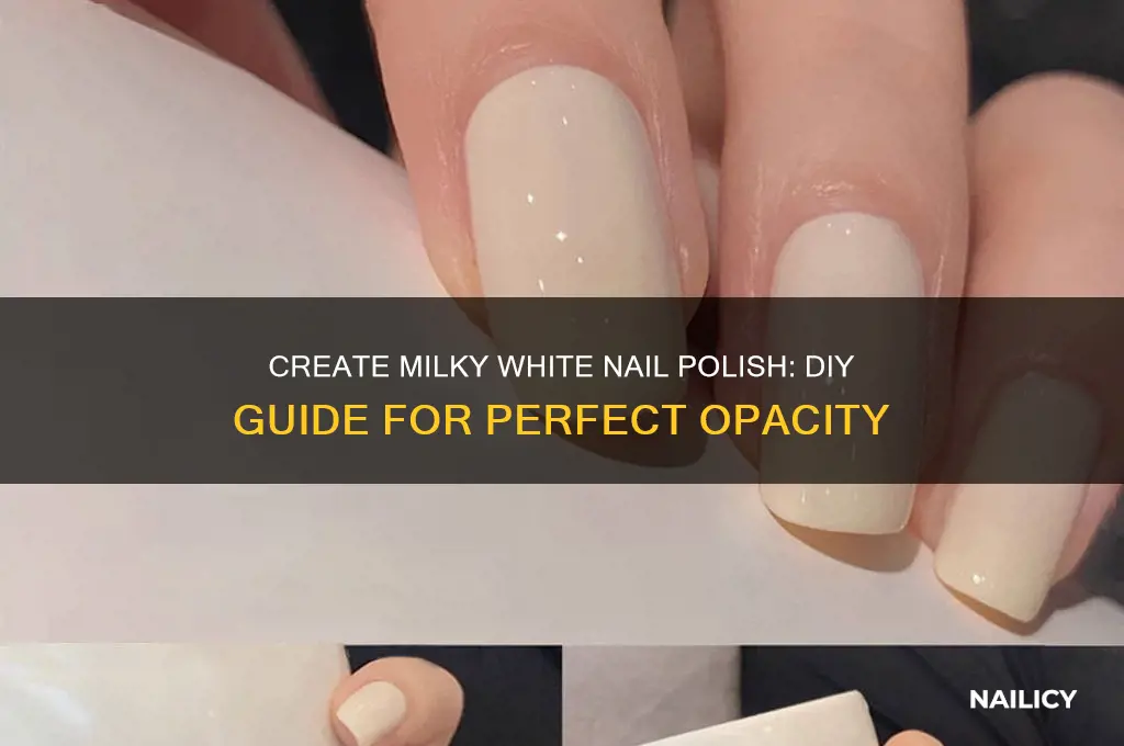 how to make a milky white nail polish