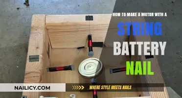 Crafting a Motor: String, Battery, and Nail