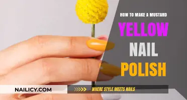 DIY Mustard Yellow Nail Polish: Easy Homemade Recipe for Vibrant Nails