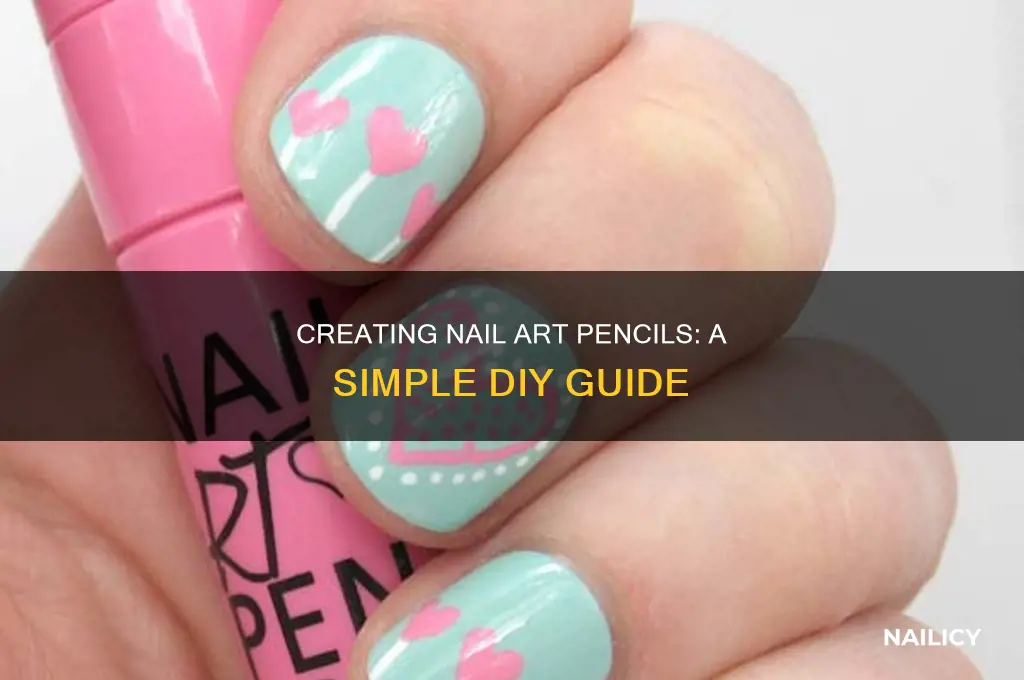 how to make a nail art pencil