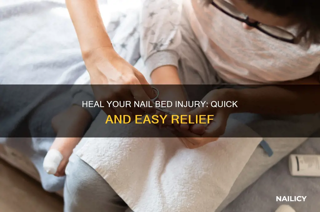 how to make a nail bed injury stop hueting