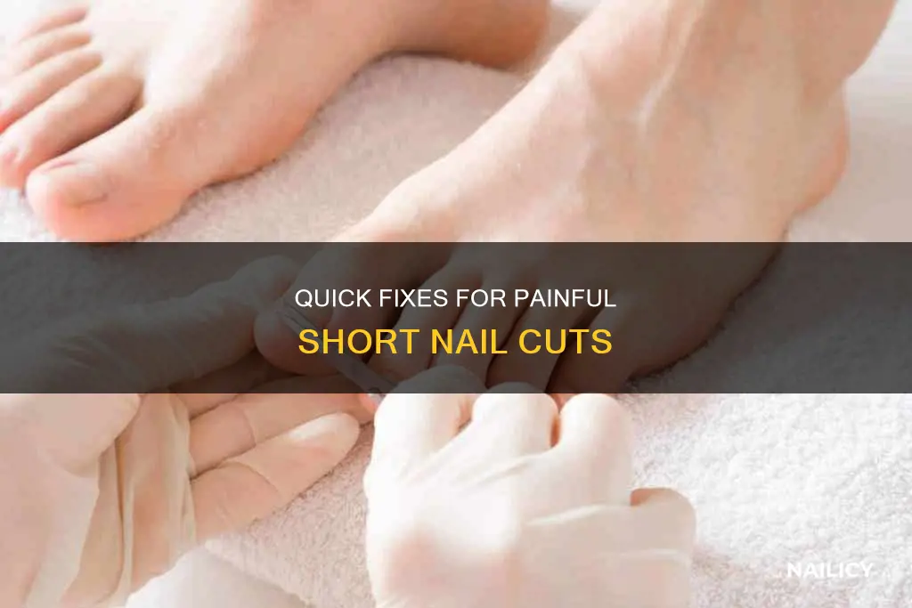 how to make a nail cut too short stop hurting