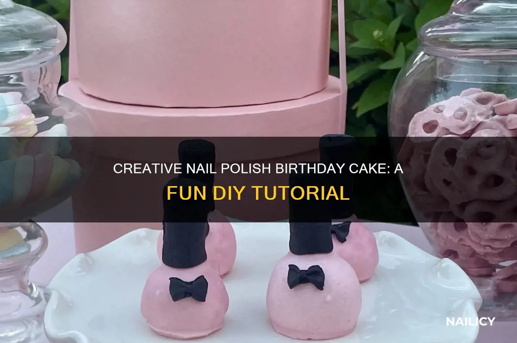 how to make a nail polish birthday cake