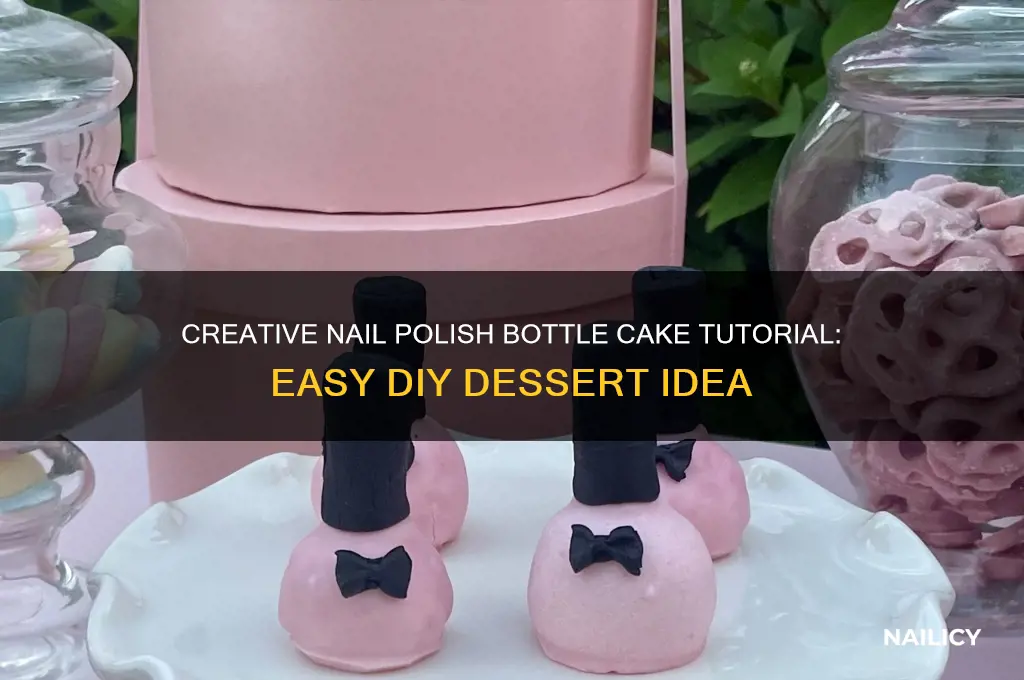 how to make a nail polish bottle cake