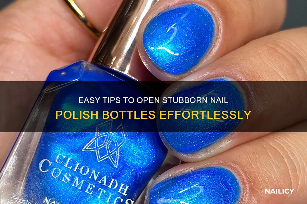how to make a nail polish bottle open