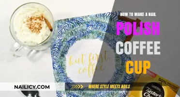 Creative DIY: Crafting a Unique Nail Polish Coffee Cup Design
