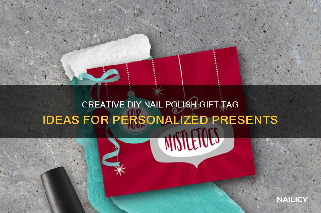 how to make a nail polish gift tag