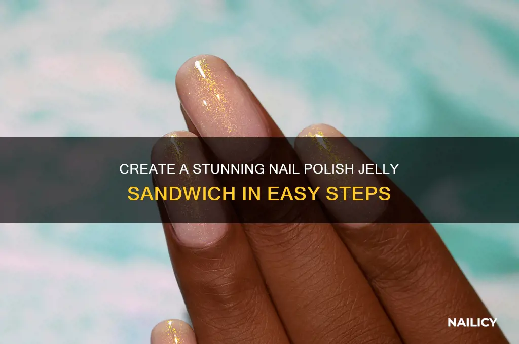 how to make a nail polish jelly sandwich