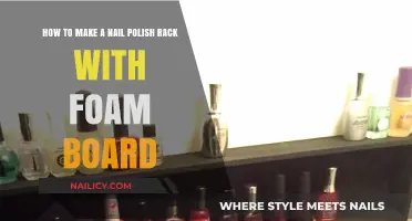 DIY Nail Polish Rack: Easy Foam Board Organizer Tutorial