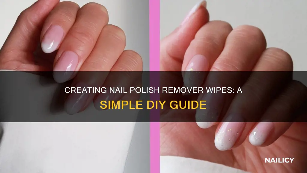 how to make a nail polish remover wipes