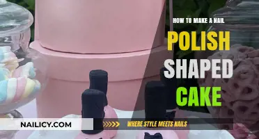 Creative Baking: Crafting a Nail Polish Shaped Cake Step-by-Step