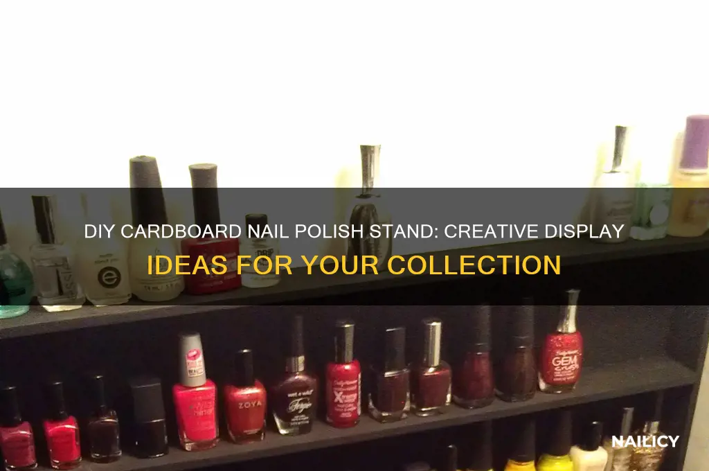 how to make a nail polish stand out of cardboard