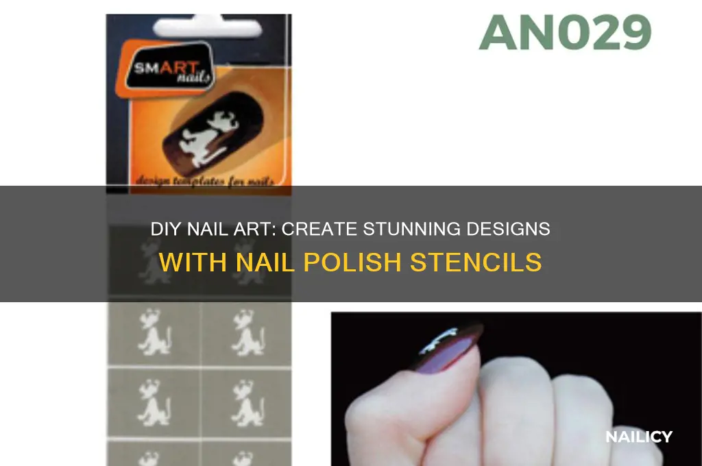how to make a nail polish stencil