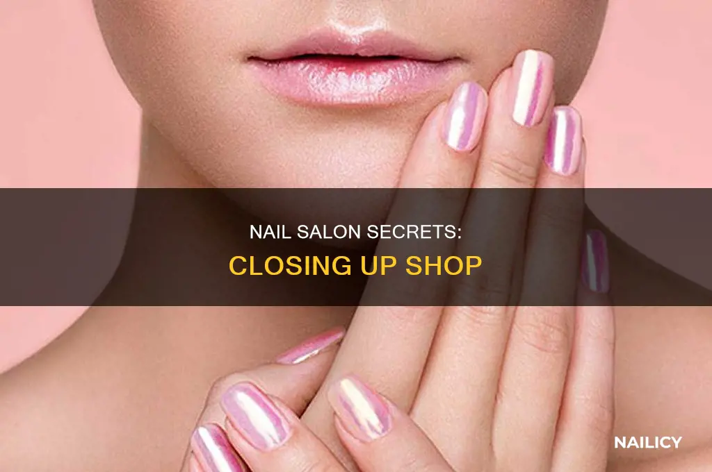 how to make a nail salon close up