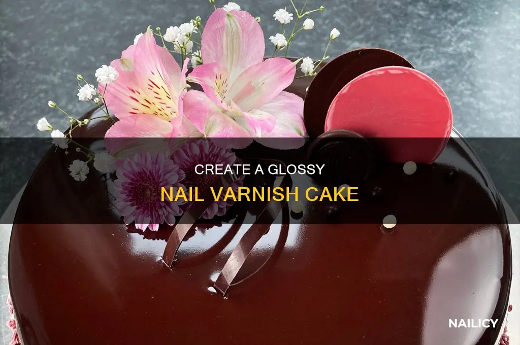 how to make a nail varnish cake