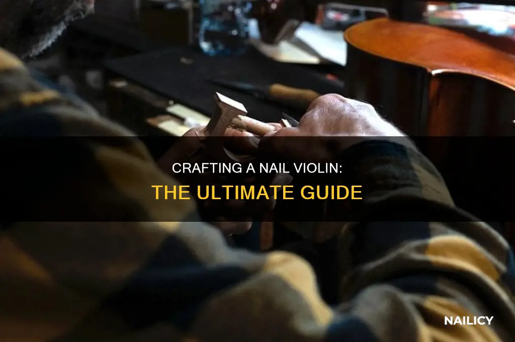 how to make a nail violin
