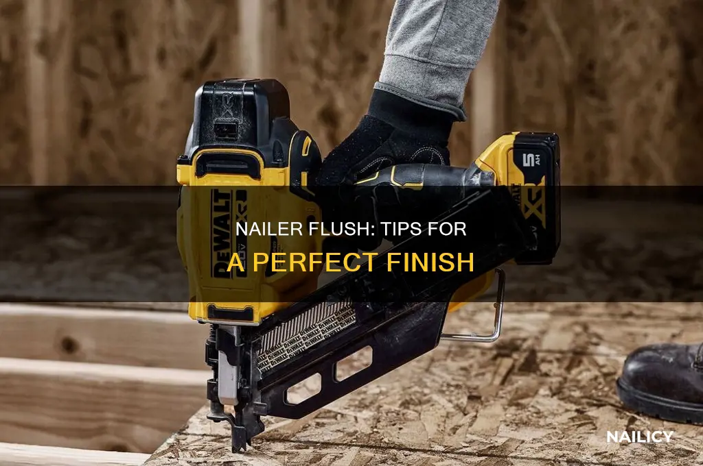 how to make a nailer shoot flush