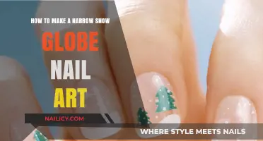 Creating a Snow Globe on Your Nails