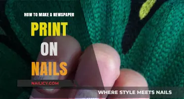 Nail Art: DIY Newspaper Prints