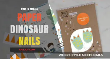 Creating Dinosaur Nails with Paper Crafts