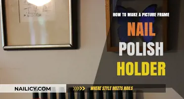 DIY Picture Frame Nail Polish Organizer: Creative Storage Solution