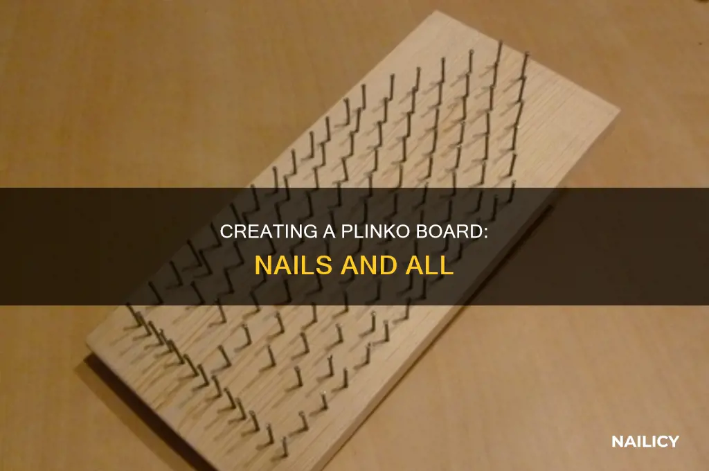 how to make a plinko board with nails