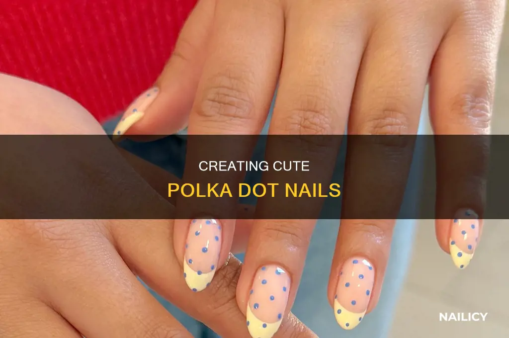 how to make a polka dot nail design