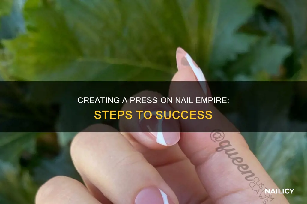 how to make a press on nail business
