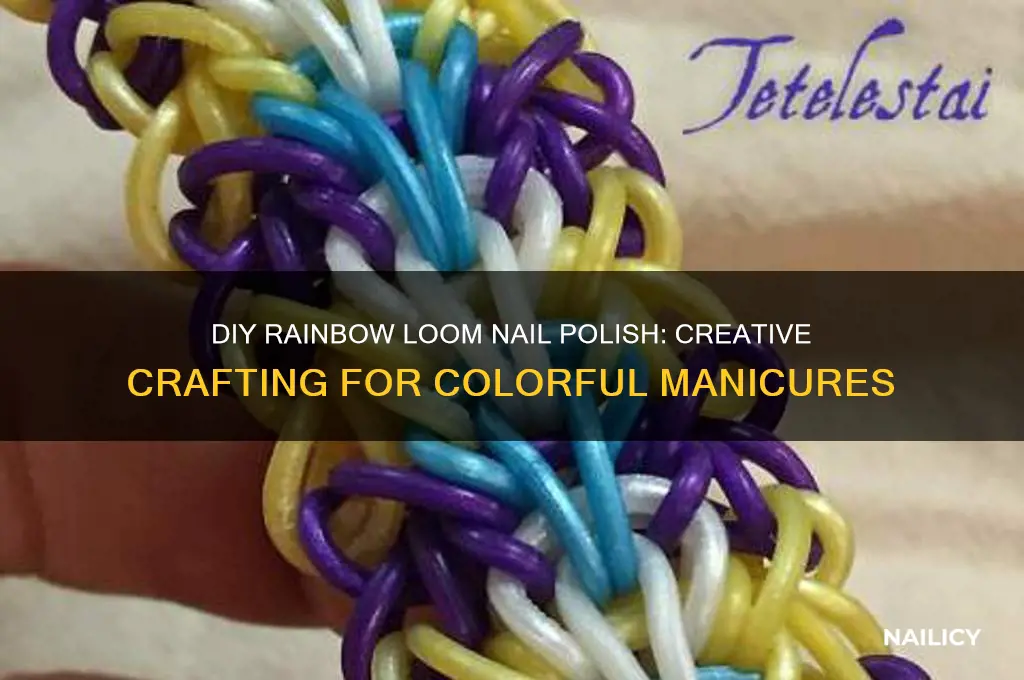 how to make a rainbow loom nail polish