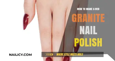 DIY Red Granite Nail Polish: Crafting Unique Textured Manicures