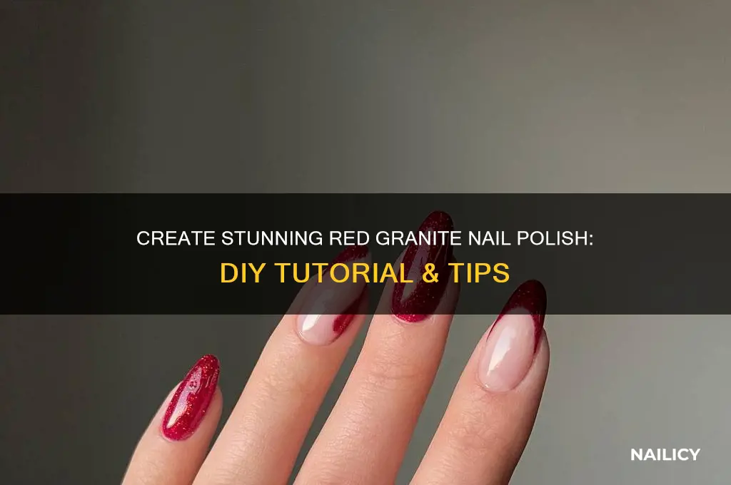 how to make a red grannit nail polish